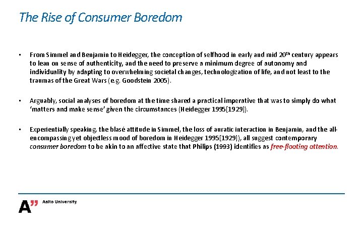 The Rise of Consumer Boredom • From Simmel and Benjamin to Heidegger, the conception