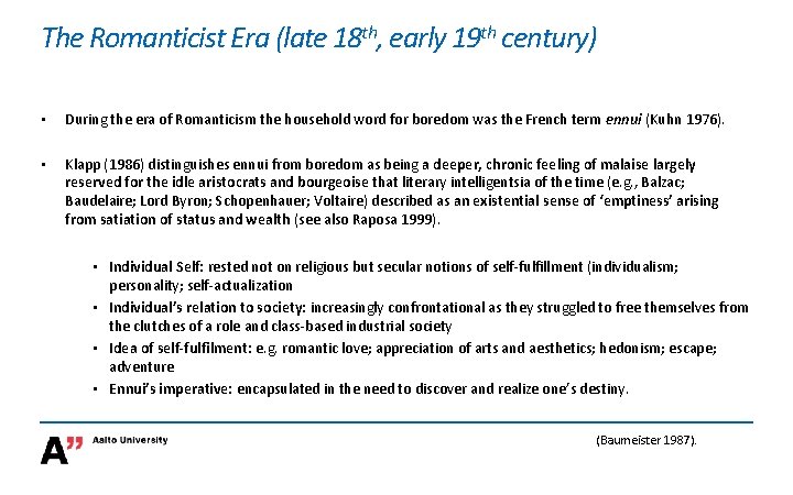 The Romanticist Era (late 18 th, early 19 th century) • During the era