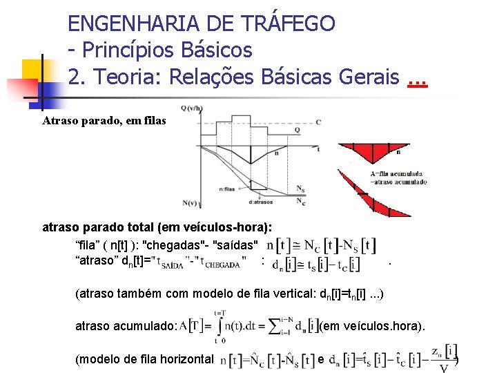 ENGENHARIA DE TRÁFEGO - Princípios Básicos 2. Teoria: Relações Básicas Gerais. . . Atraso