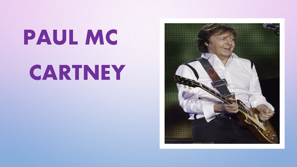 PAUL MC CARTNEY 