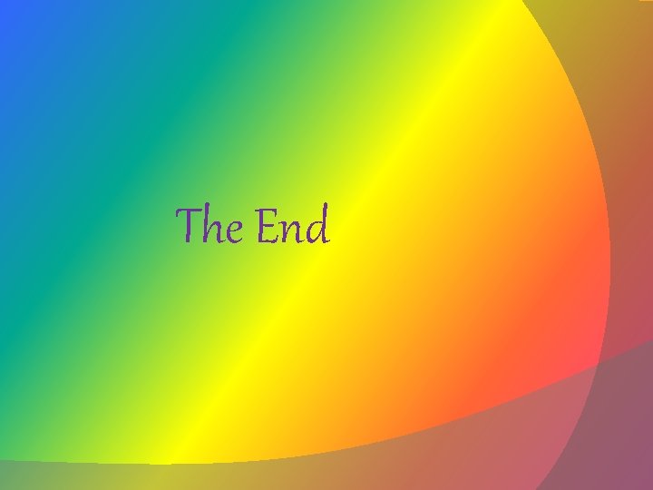 The End 
