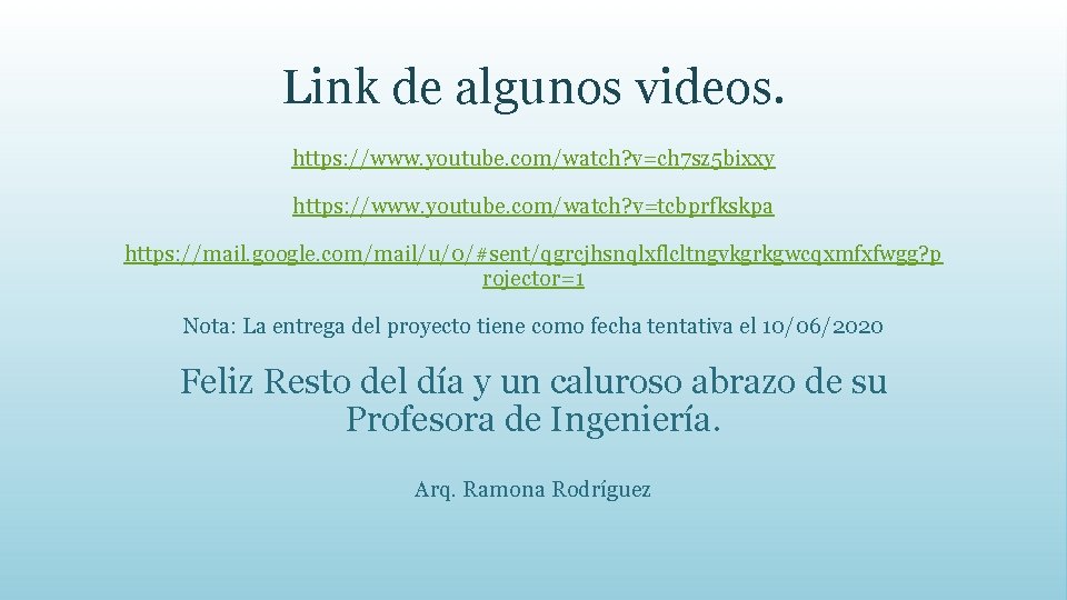 Link de algunos videos. https: //www. youtube. com/watch? v=ch 7 sz 5 bixxy https: