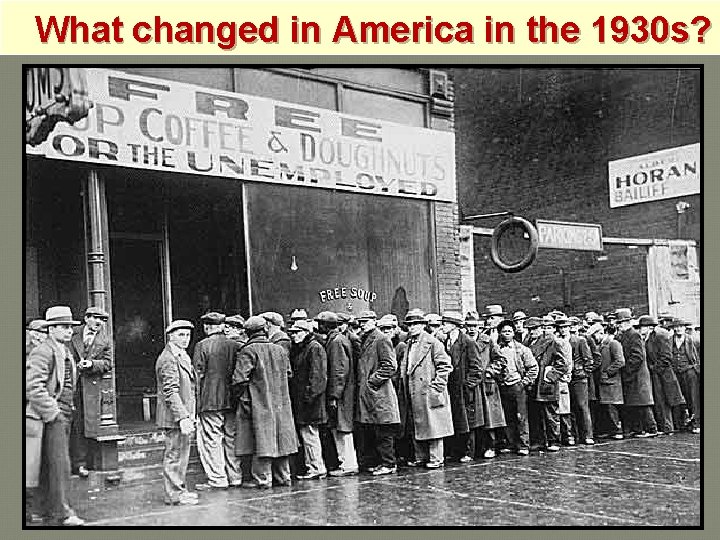 What changed in America in the 1930 s? 