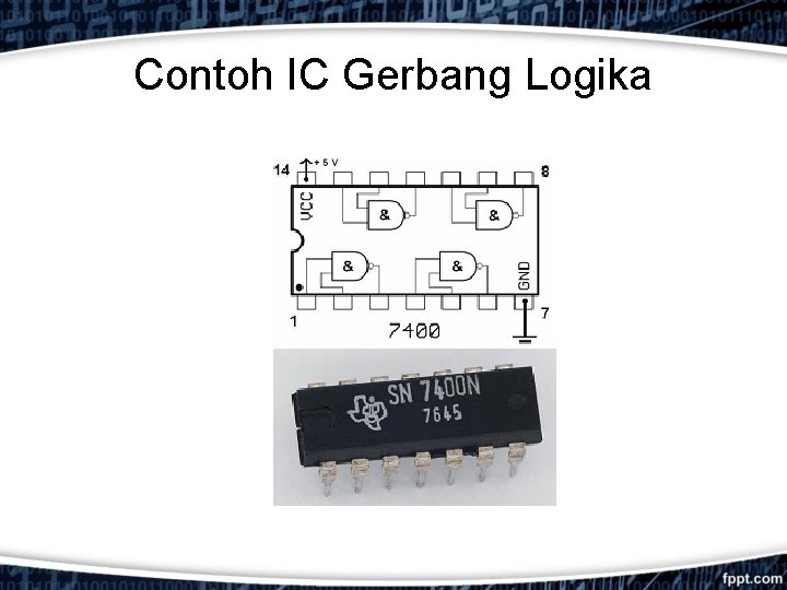 Contoh IC Gerbang Logika 