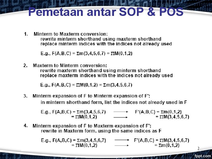 Pemetaan antar SOP & POS 42 