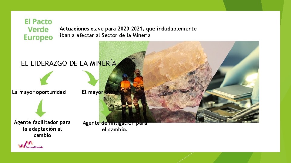 DE LA MINERA VERDE A LA MINERA SOSTENIBLE