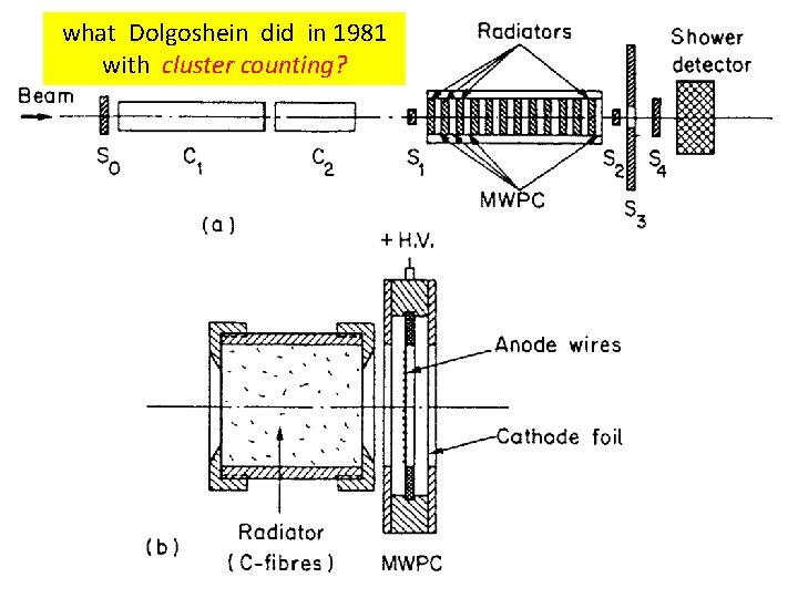 what Dolgoshein did in 1981 with cluster counting? 