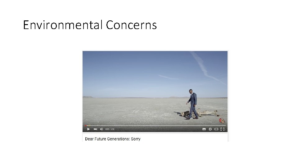 Environmental Concerns 