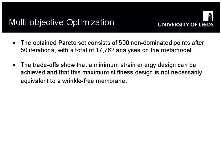 Multi-objective Optimization § The obtained Pareto set consists of 500 non-dominated points after 50 Multi-objective Optimization § The obtained Pareto set consists of 500 non-dominated points after 50