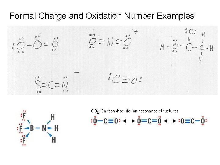 Formal Charge and Oxidation Number Examples 