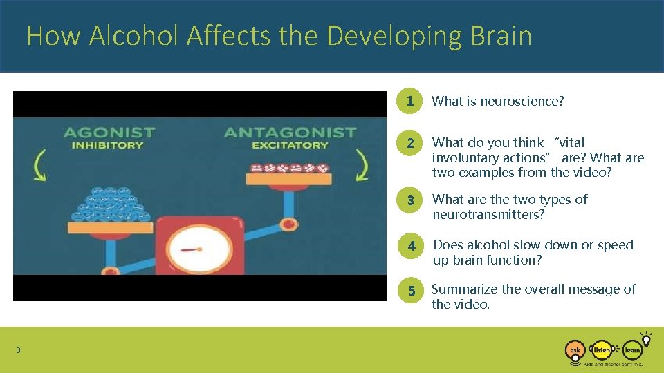 How Alcohol Affects the Developing Brain 3 1 What is neuroscience? 2 What do