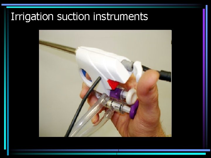 Irrigation suction instruments 