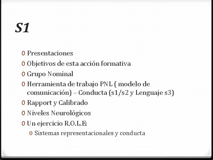 S 1 0 Presentaciones 0 Objetivos de esta acción formativa 0 Grupo Nominal 0