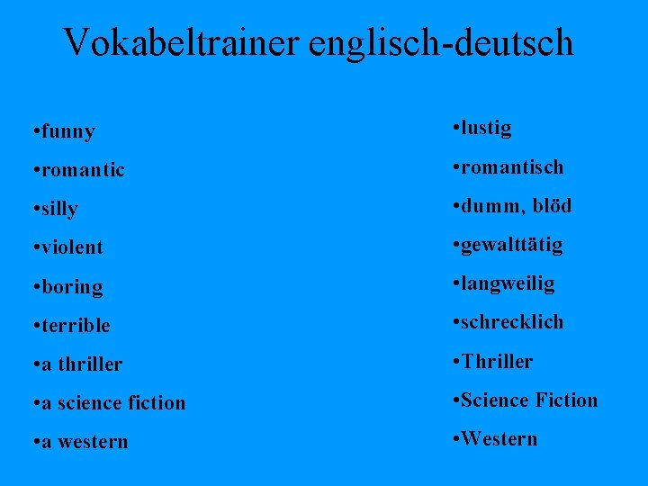 Was Heißt Dumm Auf Englisch Vokabeltrainer englischdeutsch file Akte age Alter interest Interesse