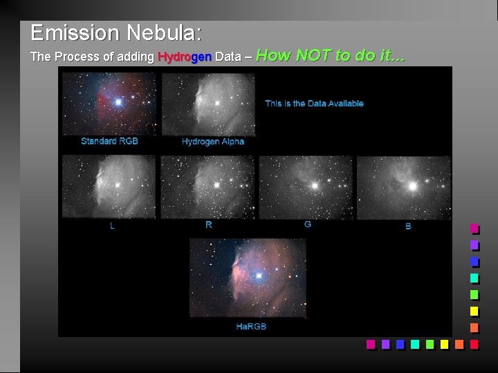 Emission Nebula: The Process of adding Hydrogen Data – How NOT to do it…