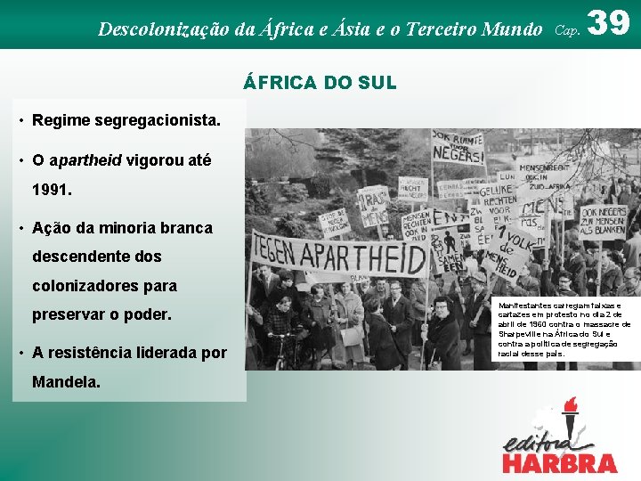 Descolonização da África e Ásia e o Terceiro Mundo Cap. 39 ÁFRICA DO SUL