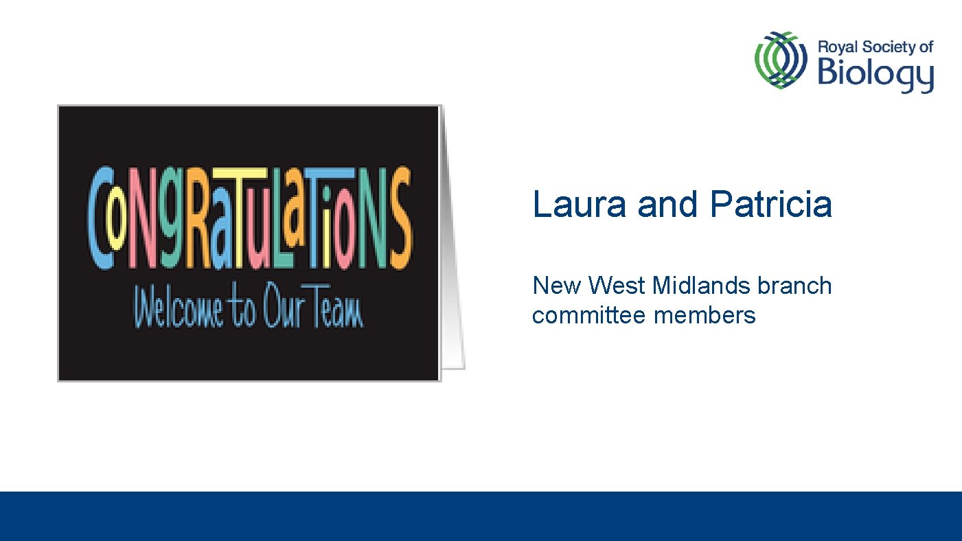 Laura and Patricia New West Midlands branch committee members 