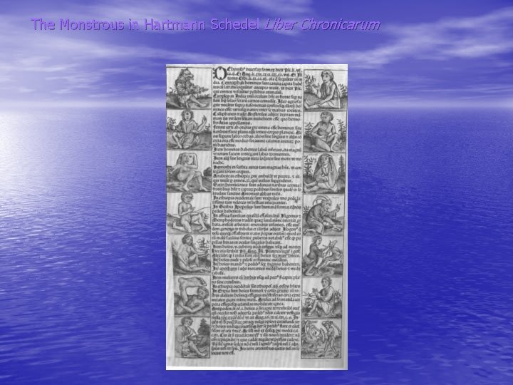 The Monstrous in Hartmann Schedel Liber Chronicarum 