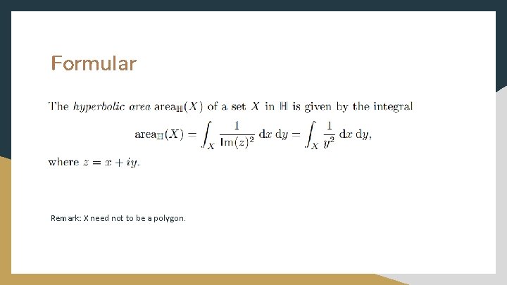 Formular Remark: X need not to be a polygon. 