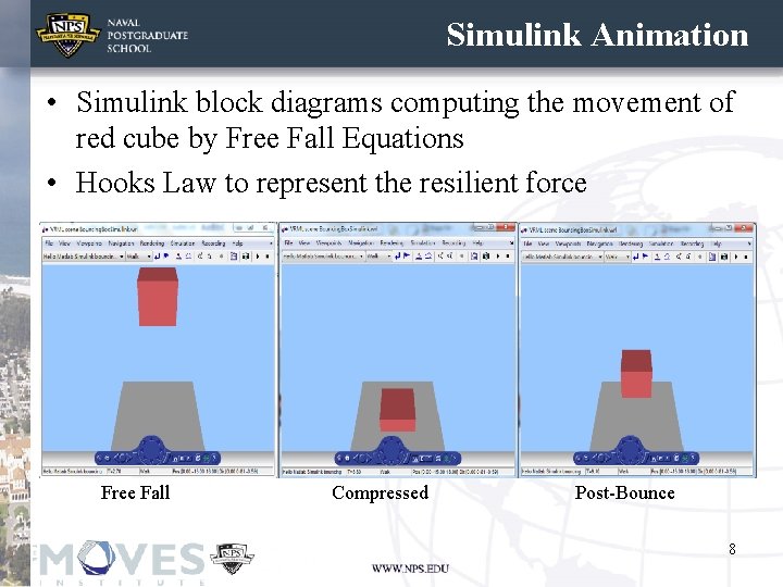 Simulink Animation • Simulink block diagrams computing the movement of red cube by Free