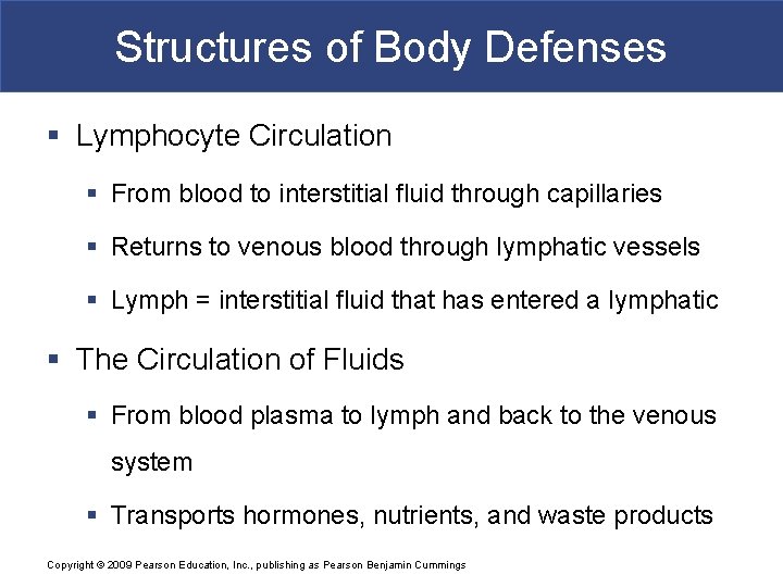 Structures of Body Defenses § Lymphocyte Circulation § From blood to interstitial fluid through