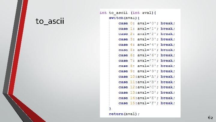 to_ascii 62 