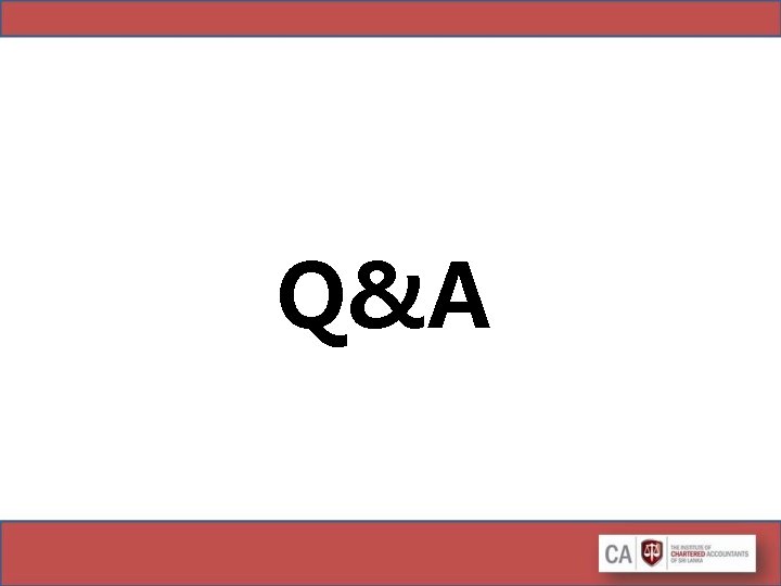 Q&A Q&A