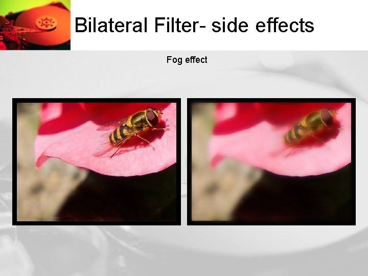 Bilateral Filter- side effects Fog effect 