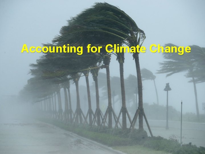 Accounting for Climate Change 