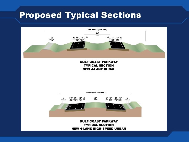 Proposed Typical Sections 