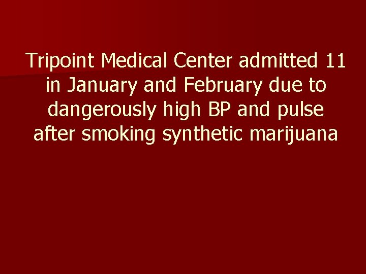 Tripoint Medical Center admitted 11 in January and February due to dangerously high BP