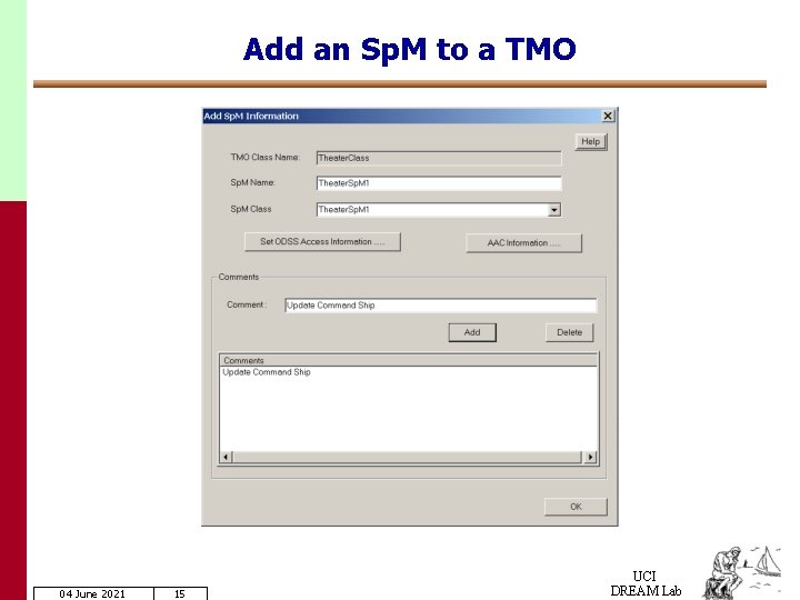 Add an Sp. M to a TMO 04 June 2021 15 UCI DREAM Lab
