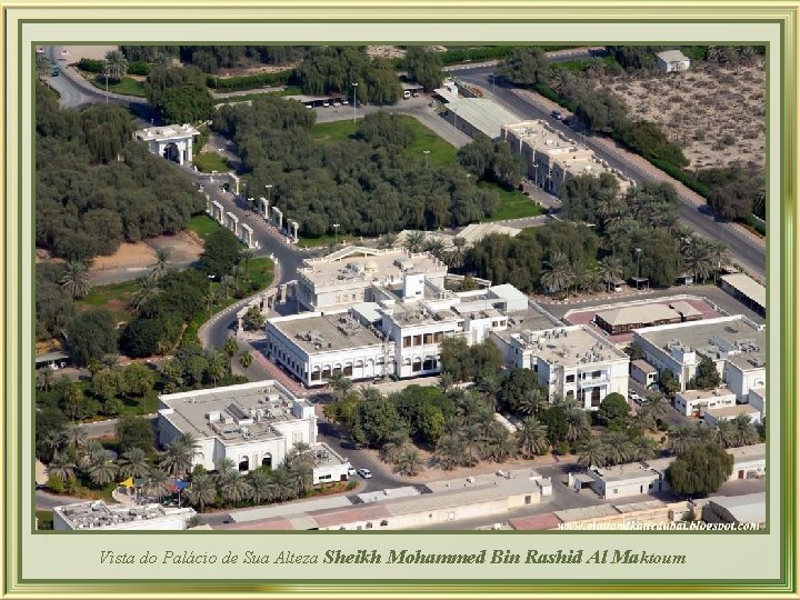 a z l De Vista do Palácio de Sua Alteza Sheikh Mohammed Bin Rashid