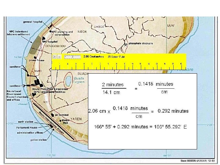 Determining Coordinates from Paper Maps: Longitude E 