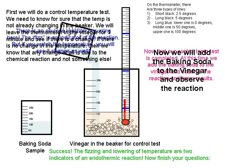 250 200 150 100 50 First we will do a control temperature test. We