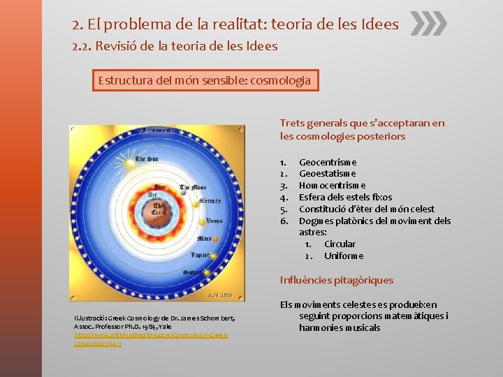 2. El problema de la realitat: teoria de les Idees 2. 2. Revisió de