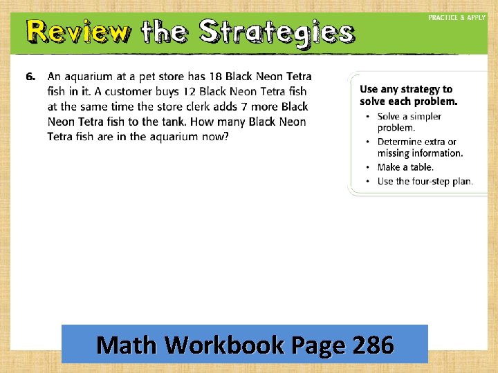 Math Workbook Page 286 