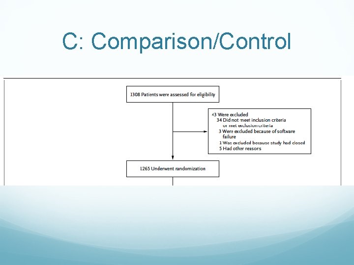 C: Comparison/Control 