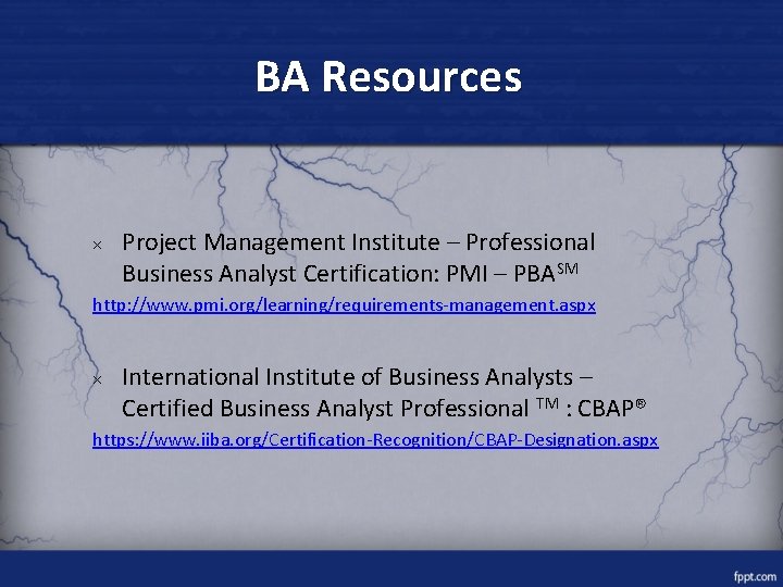 BA Resources × Project Management Institute – Professional Business Analyst Certification: PMI – PBASM