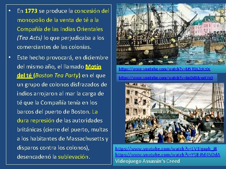  • En 1773 se produce la concesión del monopolio de la venta de