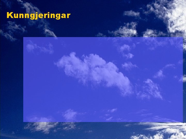 Kunngjeringar 