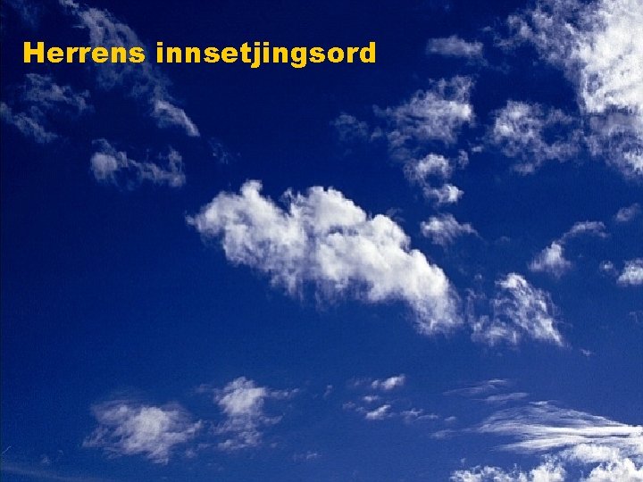 Herrens innsetjingsord 