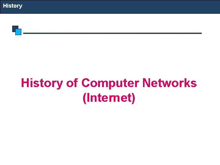 History of Computer Networks (Internet) 