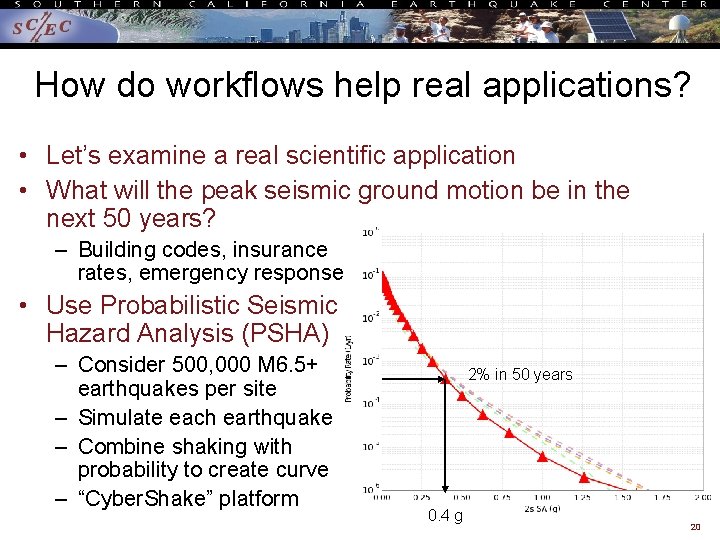 How do workflows help real applications? • Let’s examine a real scientific application •