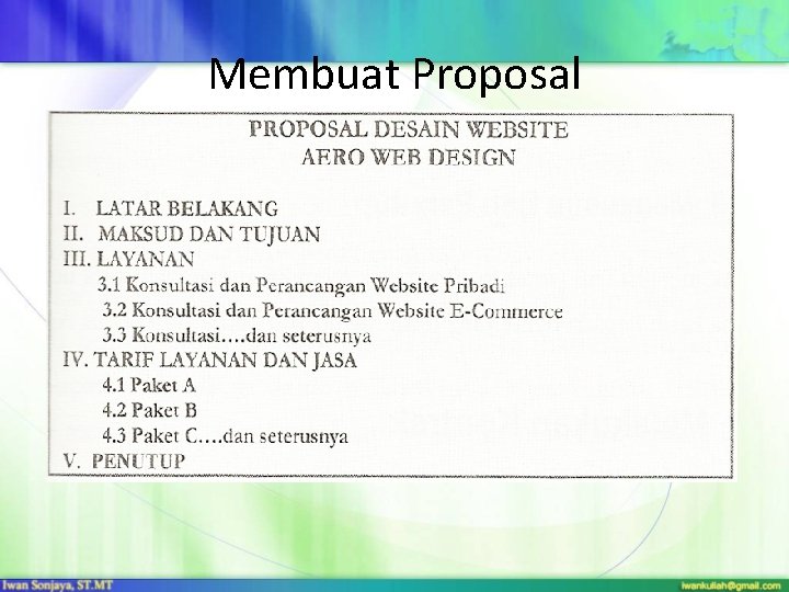 Membuat Proposal 