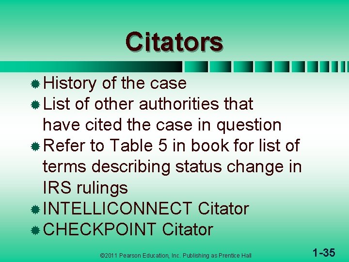Citators ® History of the case ® List of other authorities that have cited Citators ® History of the case ® List of other authorities that have cited
