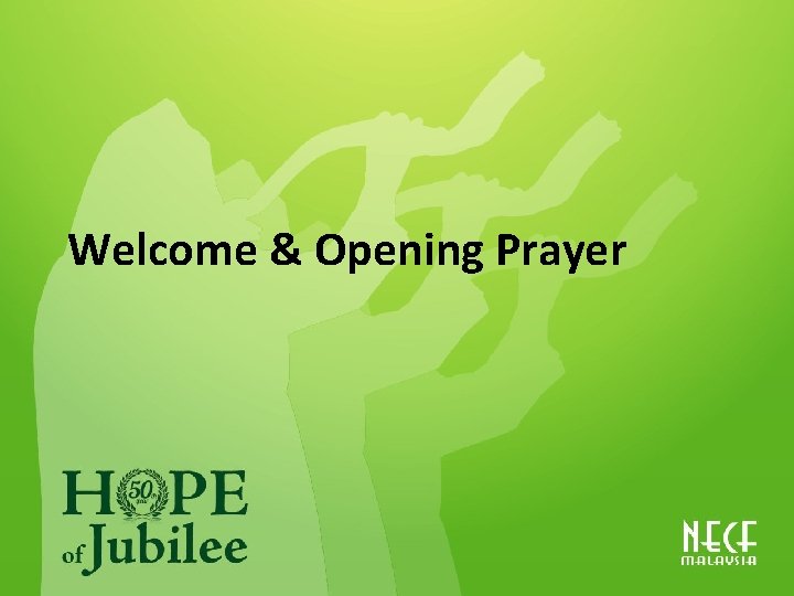 Welcome & Opening Prayer 
