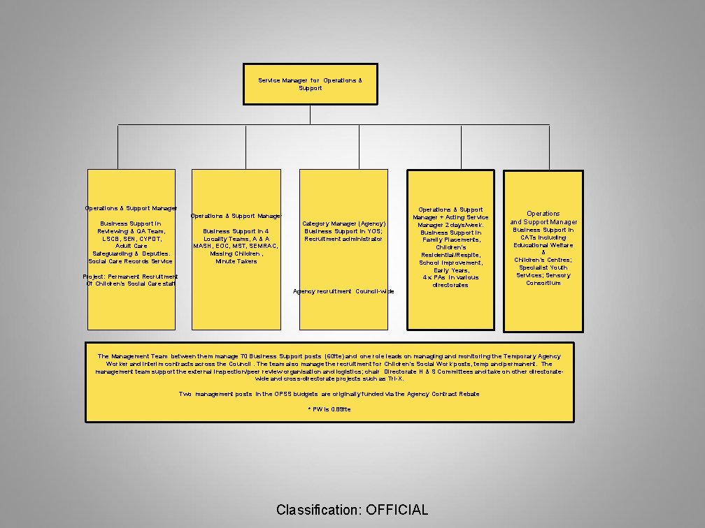 Service Manager for Operations & Support Manager Business Support in Reviewing & QA Team,