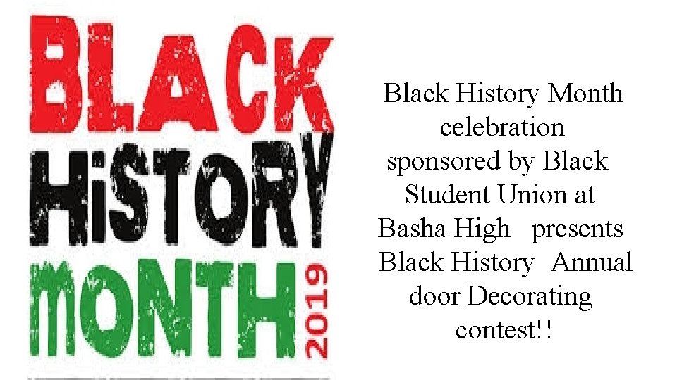 Black History Month celebration sponsored by Black Student Union at Basha High presents Black
