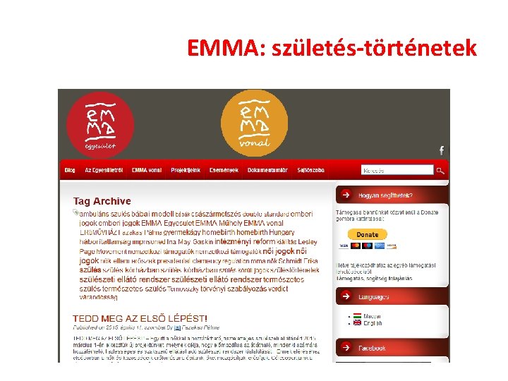 EMMA: születés-történetek EMMA: születés-történetek